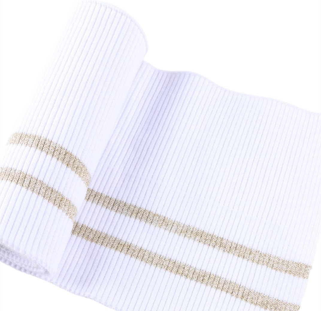 TinaKim Ribbing for Cuffs and Waistband Knit Fabric,Collar NeckBands Trim Material Jacket Sewing
