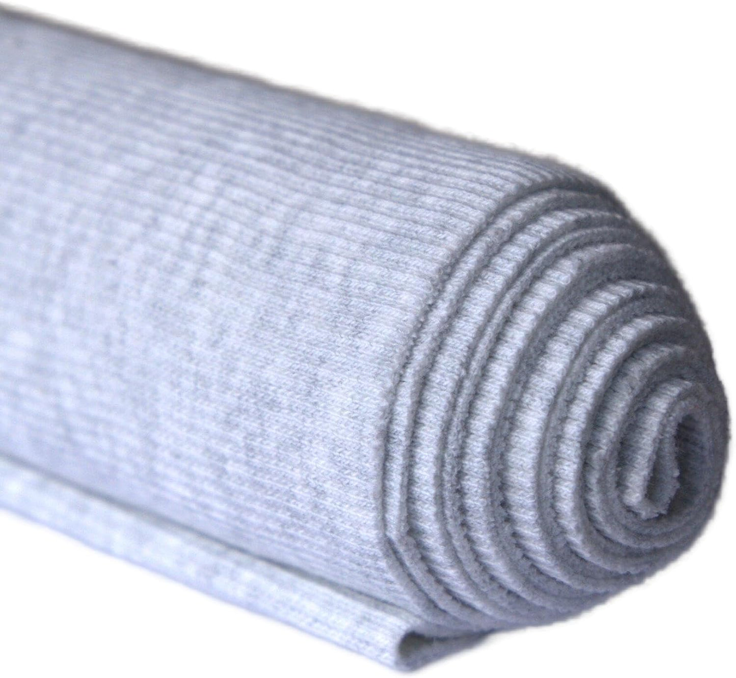 TinaKim Stretch Ribbing Fabric (95% Cotton 5% Spandex) | Eco-Friendly Dye, All-Purpose Knit for Cuffs, Waistbands, Hoodies & Sweatshirt Sewing | 105+ Colors, (43x8in)