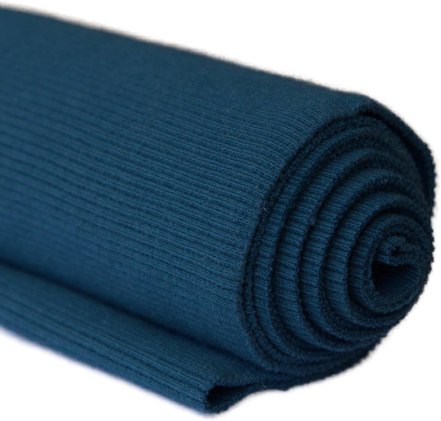 TinaKim Stretch Ribbing Fabric (95% Cotton 5% Spandex) | Eco-Friendly Dye, All-Purpose Knit for Cuffs, Waistbands, Hoodies & Sweatshirt Sewing | 105+ Colors, (43x8in)