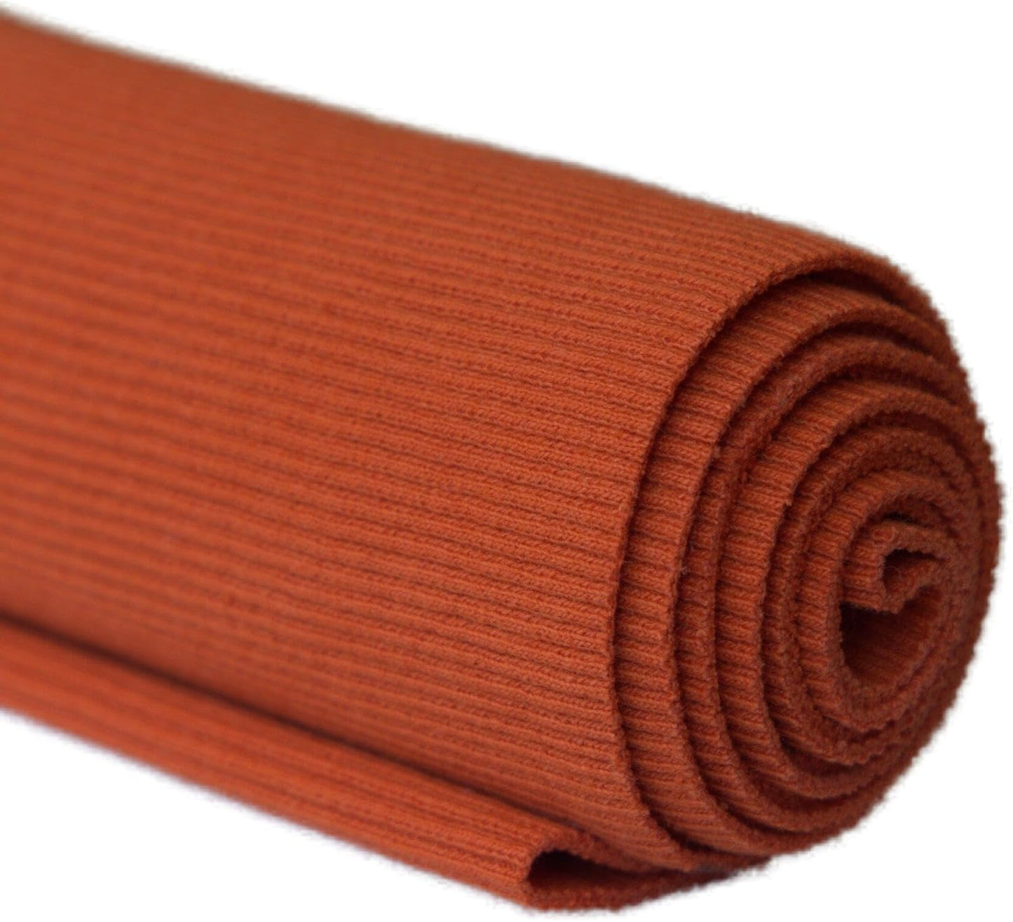 TinaKim Stretch Ribbing Fabric (95% Cotton 5% Spandex) | Eco-Friendly Dye, All-Purpose Knit for Cuffs, Waistbands, Hoodies & Sweatshirt Sewing | 105+ Colors, (43x8in)