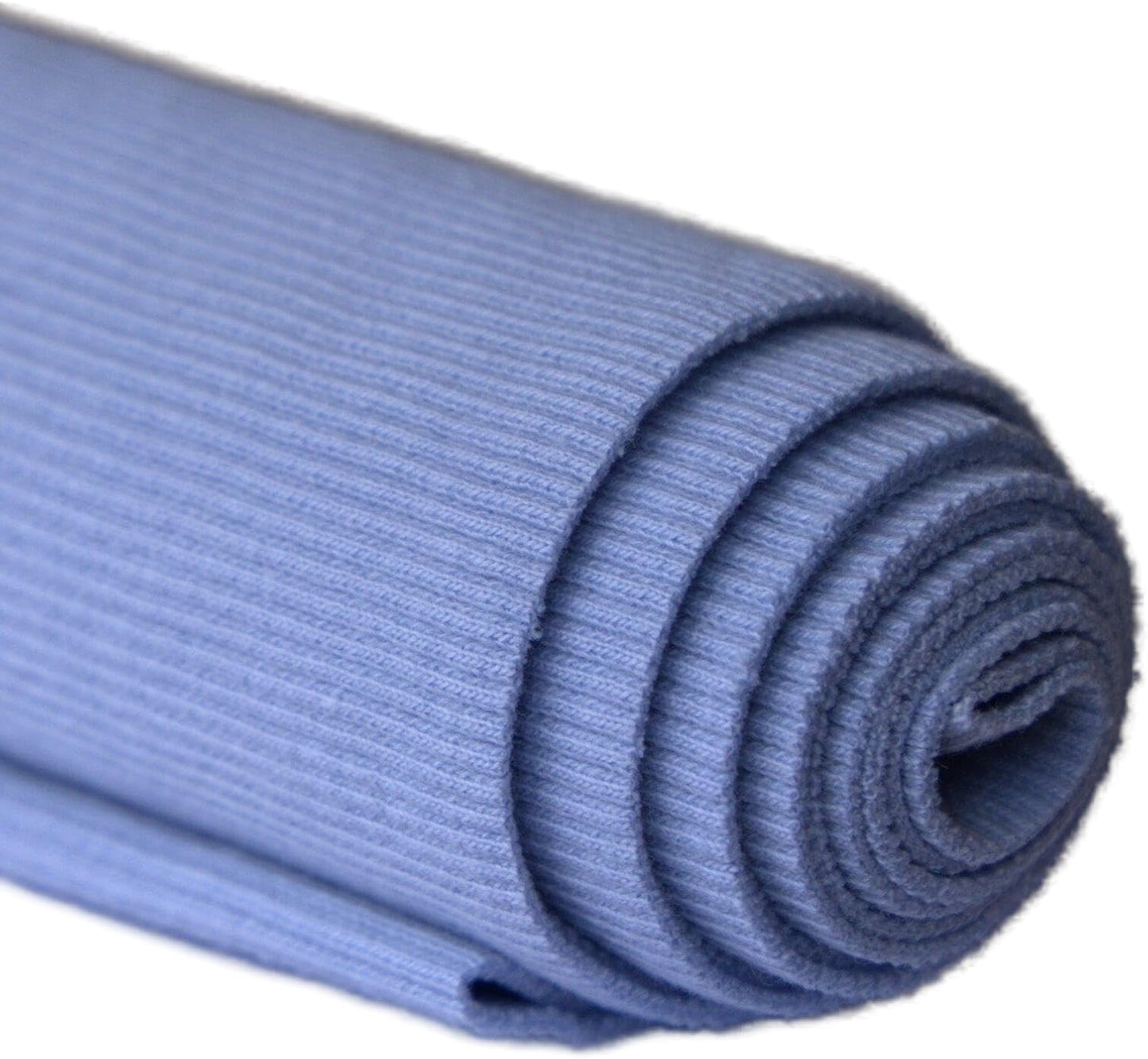 TinaKim Stretch Ribbing Fabric (95% Cotton 5% Spandex) | Eco-Friendly Dye, All-Purpose Knit for Cuffs, Waistbands, Hoodies & Sweatshirt Sewing | 105+ Colors, (43x8in)