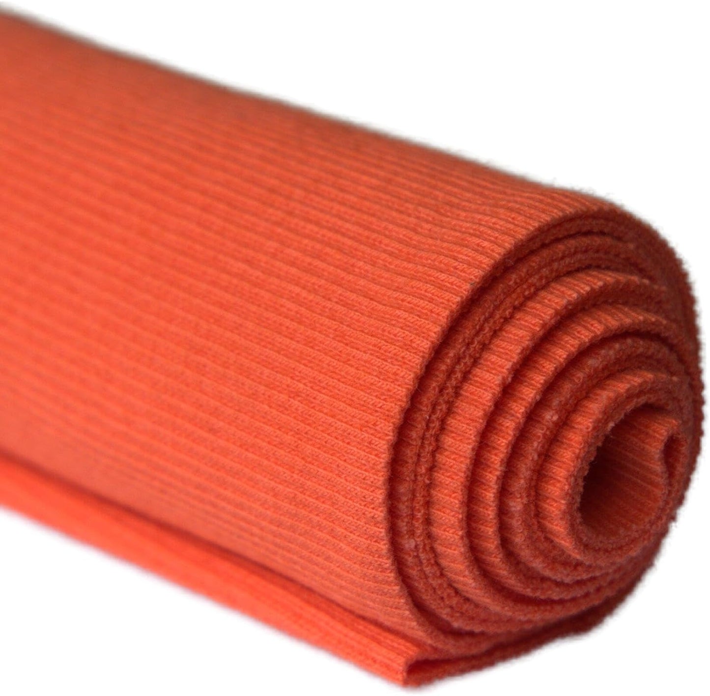 TinaKim Stretch Ribbing Fabric (95% Cotton 5% Spandex) | Eco-Friendly Dye, All-Purpose Knit for Cuffs, Waistbands, Hoodies & Sweatshirt Sewing | 105+ Colors, (43x8in)