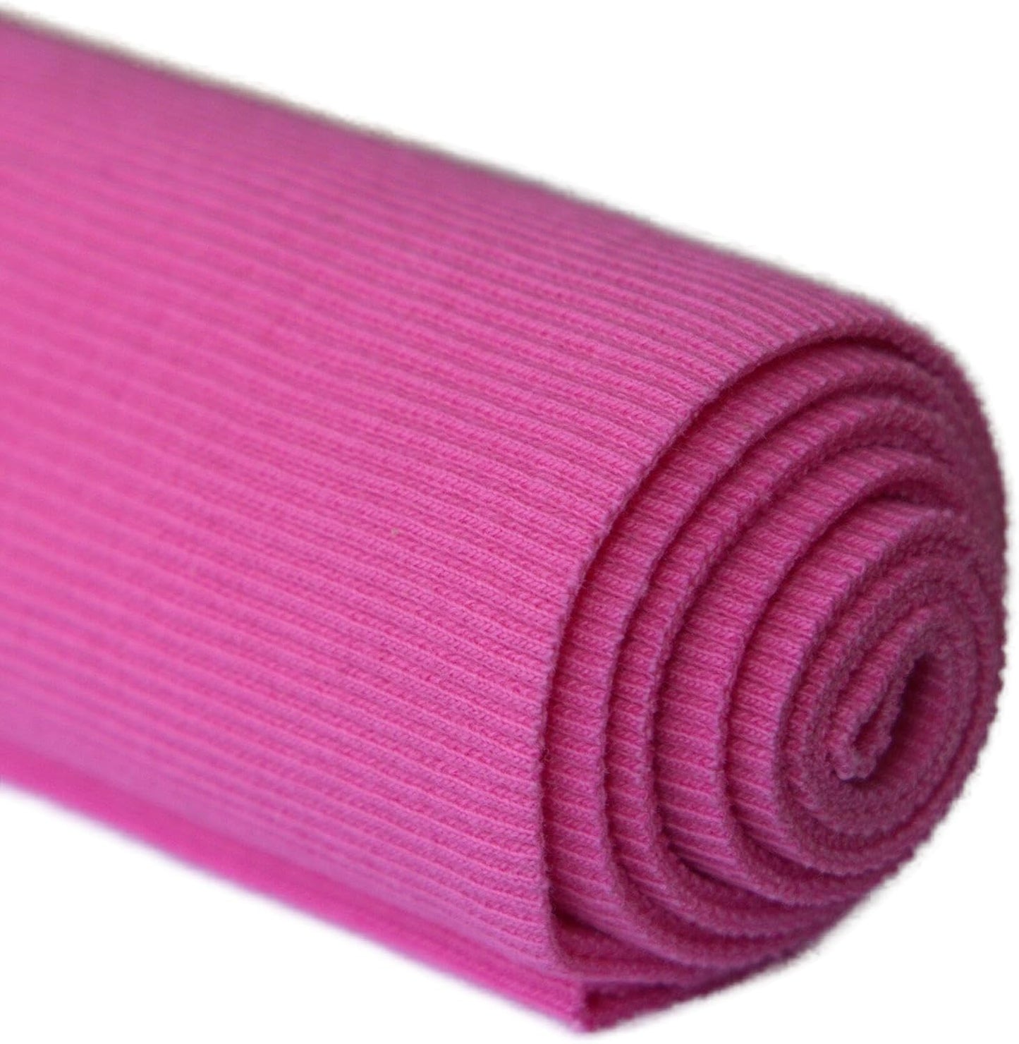 TinaKim Stretch Ribbing Fabric (95% Cotton 5% Spandex) | Eco-Friendly Dye, All-Purpose Knit for Cuffs, Waistbands, Hoodies & Sweatshirt Sewing | 105+ Colors, (43x8in)