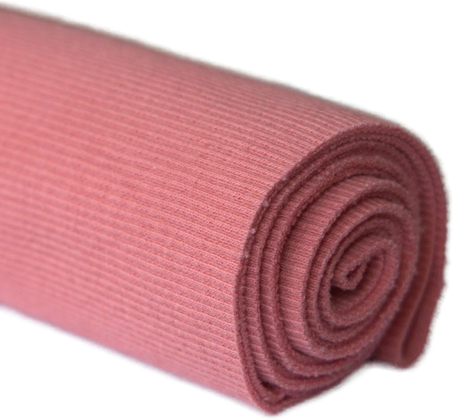 TinaKim Stretch Ribbing Fabric (95% Cotton 5% Spandex) | Eco-Friendly Dye, All-Purpose Knit for Cuffs, Waistbands, Hoodies & Sweatshirt Sewing | 105+ Colors, (43x8in)