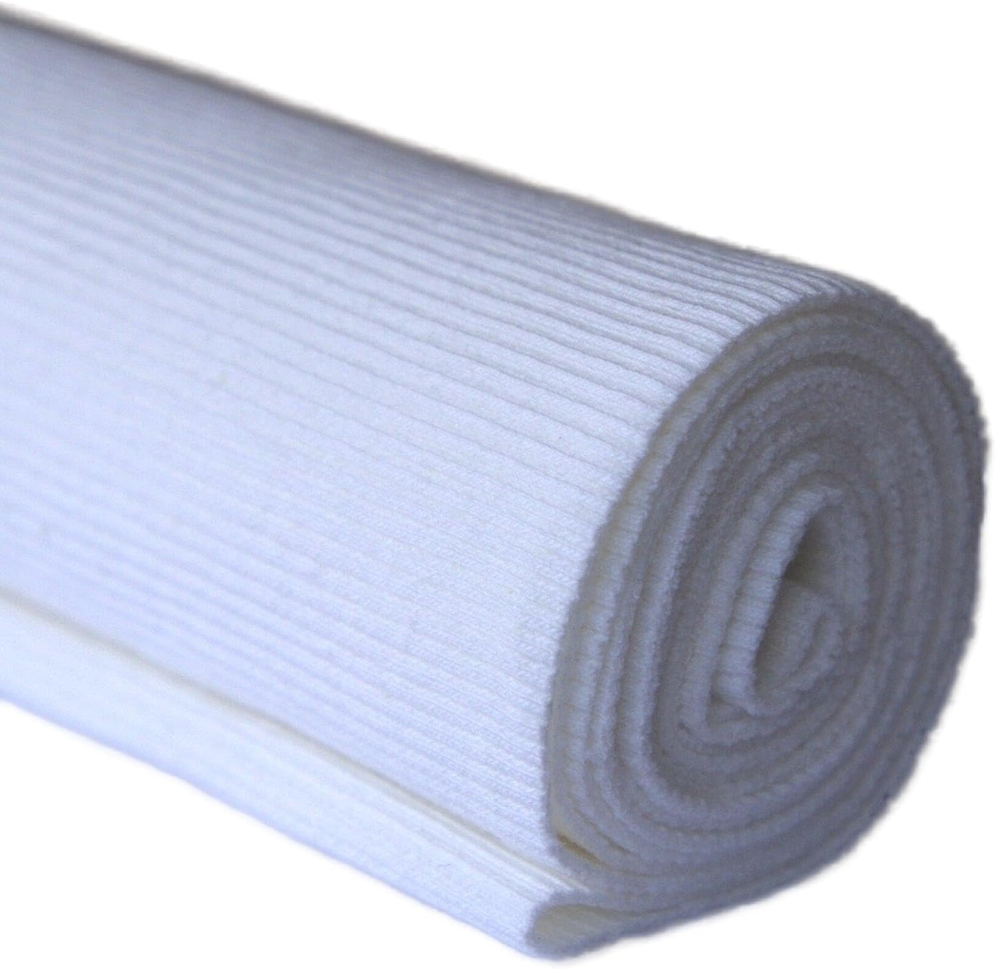 TinaKim Stretch Ribbing Fabric (95% Cotton 5% Spandex) | Eco-Friendly Dye, All-Purpose Knit for Cuffs, Waistbands, Hoodies & Sweatshirt Sewing | 105+ Colors, (43x8in)