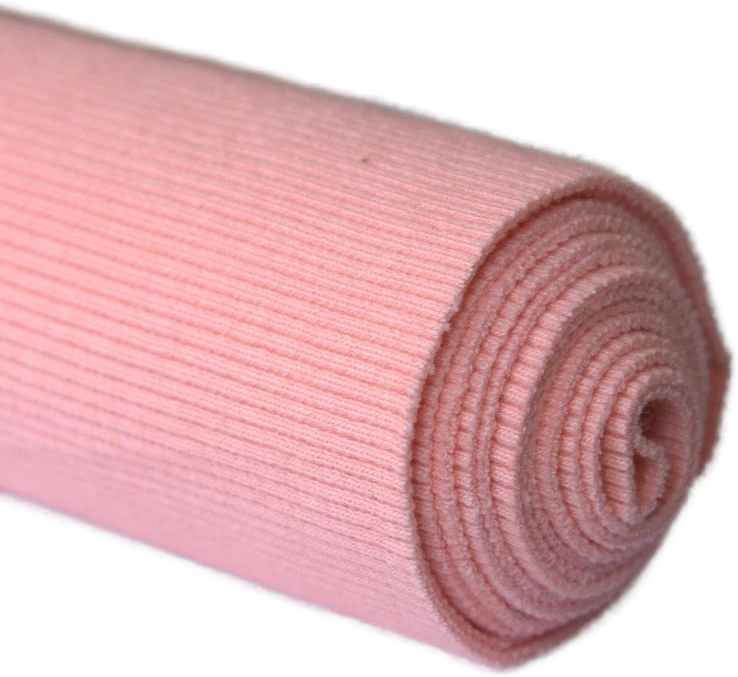 TinaKim Stretch Ribbing Fabric (95% Cotton 5% Spandex) | Eco-Friendly Dye, All-Purpose Knit for Cuffs, Waistbands, Hoodies & Sweatshirt Sewing | 105+ Colors, (43x8in)