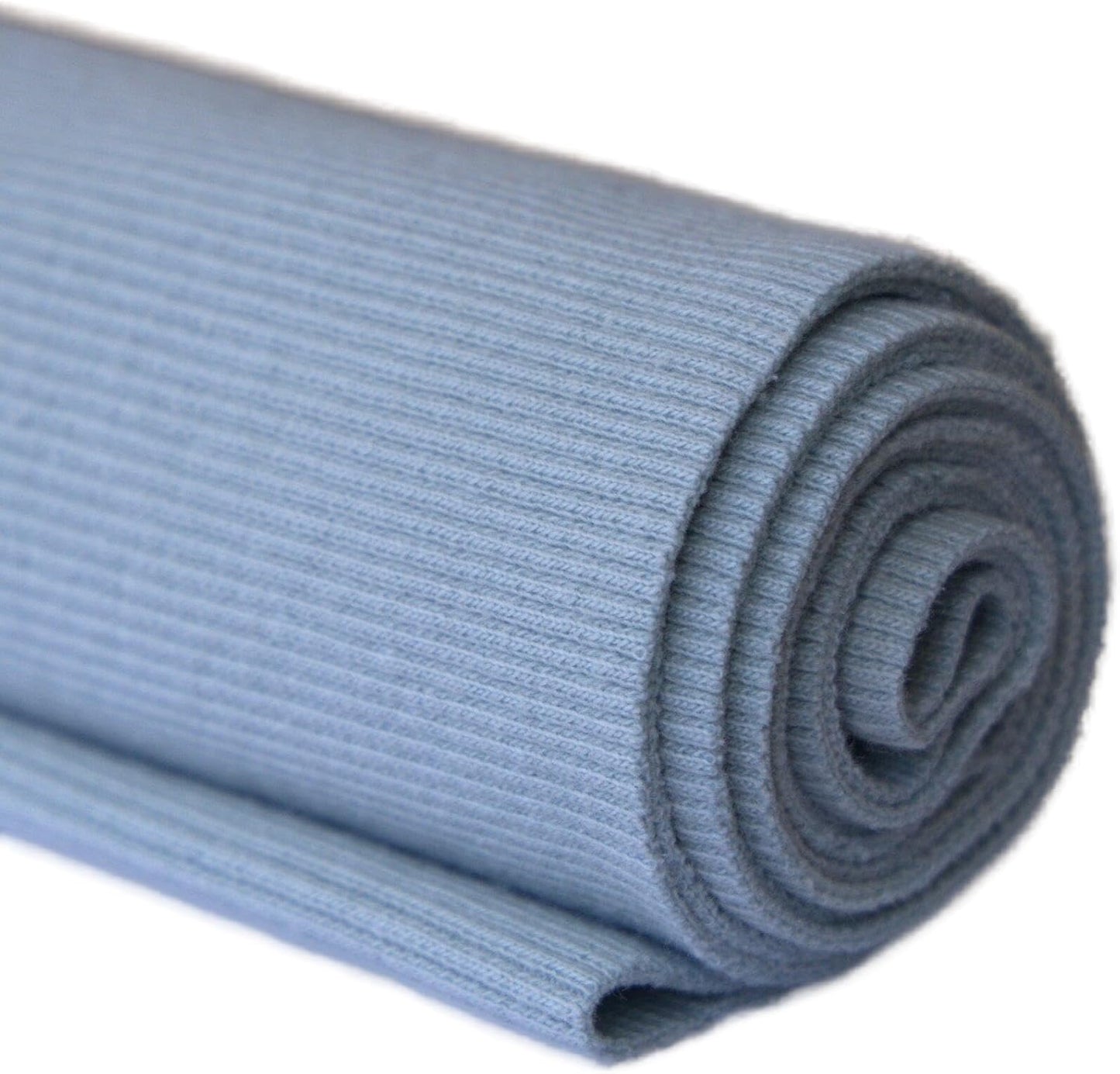 TinaKim Stretch Ribbing Fabric (95% Cotton 5% Spandex) | Eco-Friendly Dye, All-Purpose Knit for Cuffs, Waistbands, Hoodies & Sweatshirt Sewing | 105+ Colors, (43x8in)