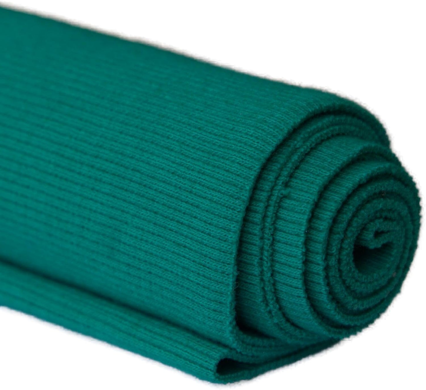 TinaKim Stretch Ribbing Fabric (95% Cotton 5% Spandex) | Eco-Friendly Dye, All-Purpose Knit for Cuffs, Waistbands, Hoodies & Sweatshirt Sewing | 105+ Colors, (43x8in)