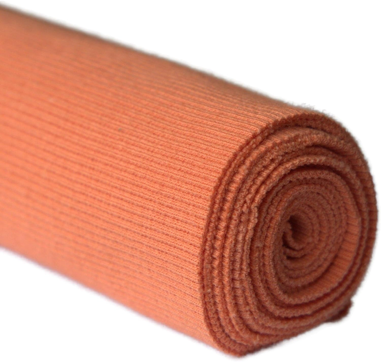 TinaKim Stretch Ribbing Fabric (95% Cotton 5% Spandex) | Eco-Friendly Dye, All-Purpose Knit for Cuffs, Waistbands, Hoodies & Sweatshirt Sewing | 105+ Colors, (43x8in)