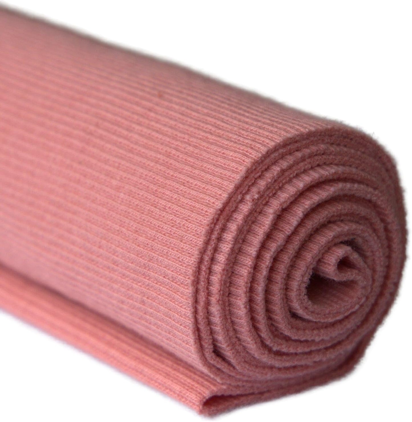 TinaKim Stretch Ribbing Fabric (95% Cotton 5% Spandex) | Eco-Friendly Dye, All-Purpose Knit for Cuffs, Waistbands, Hoodies & Sweatshirt Sewing | 105+ Colors, (43x8in)