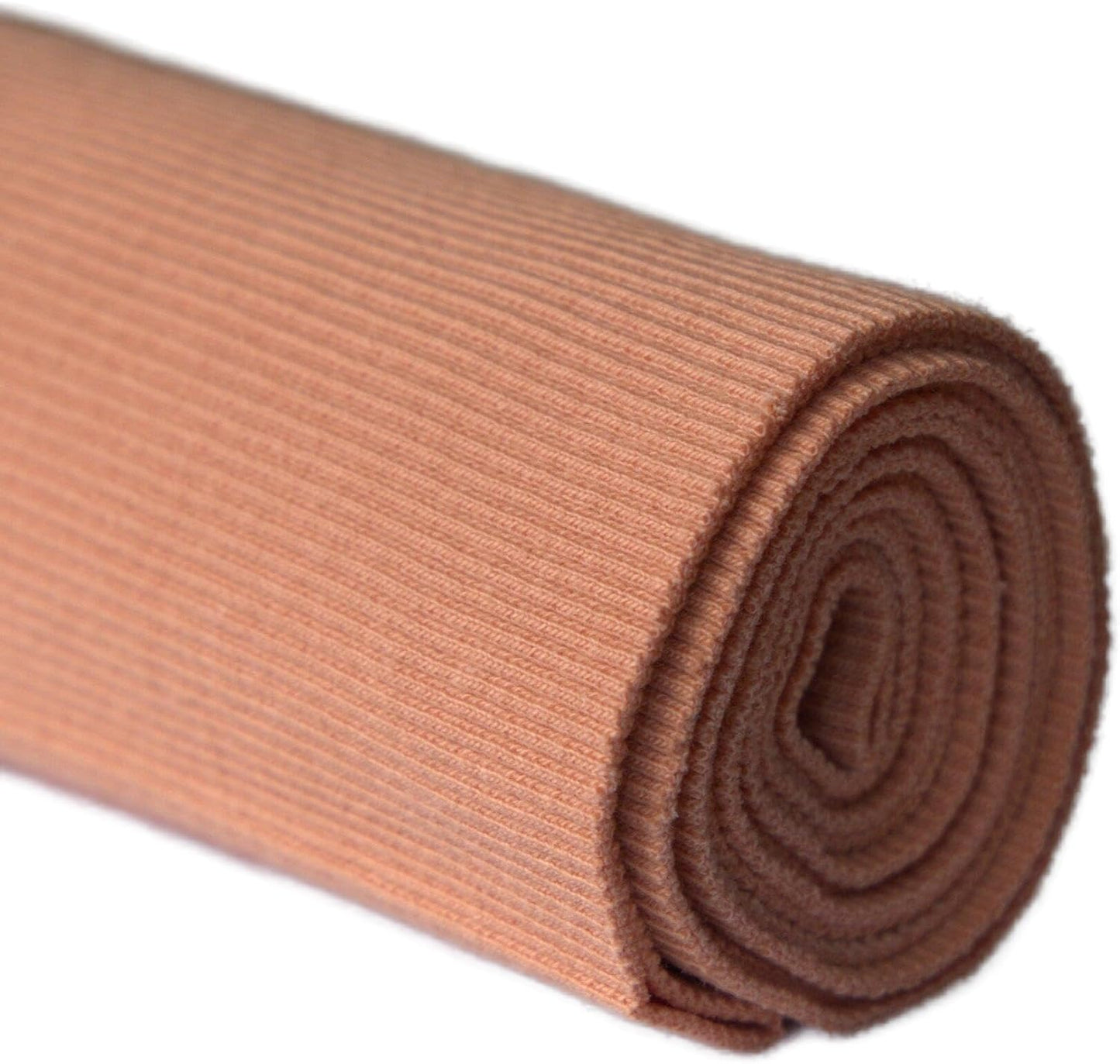 TinaKim Stretch Ribbing Fabric (95% Cotton 5% Spandex) | Eco-Friendly Dye, All-Purpose Knit for Cuffs, Waistbands, Hoodies & Sweatshirt Sewing | 105+ Colors, (43x8in)