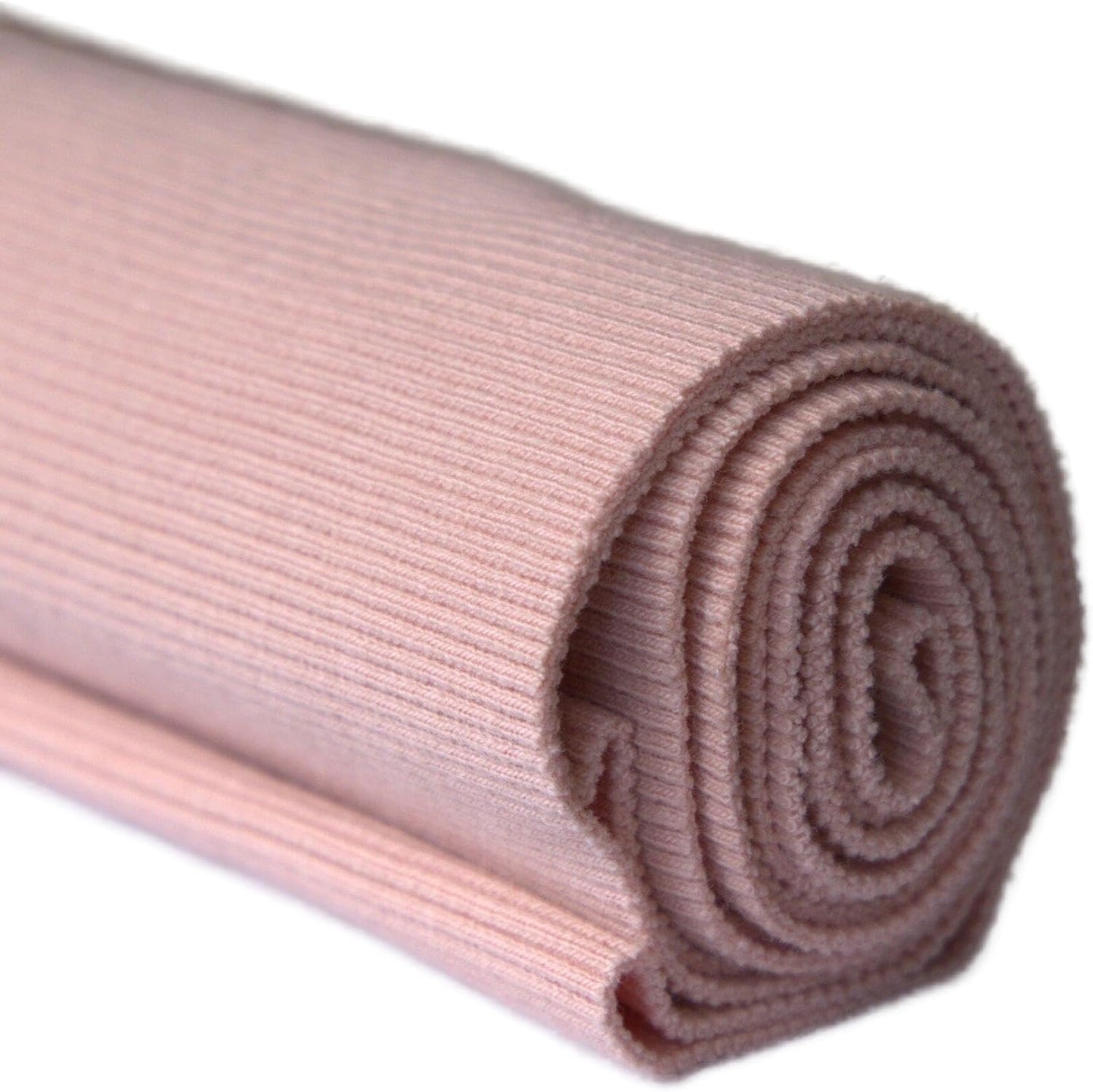 TinaKim Stretch Ribbing Fabric (95% Cotton 5% Spandex) | Eco-Friendly Dye, All-Purpose Knit for Cuffs, Waistbands, Hoodies & Sweatshirt Sewing | 105+ Colors, (43x8in)