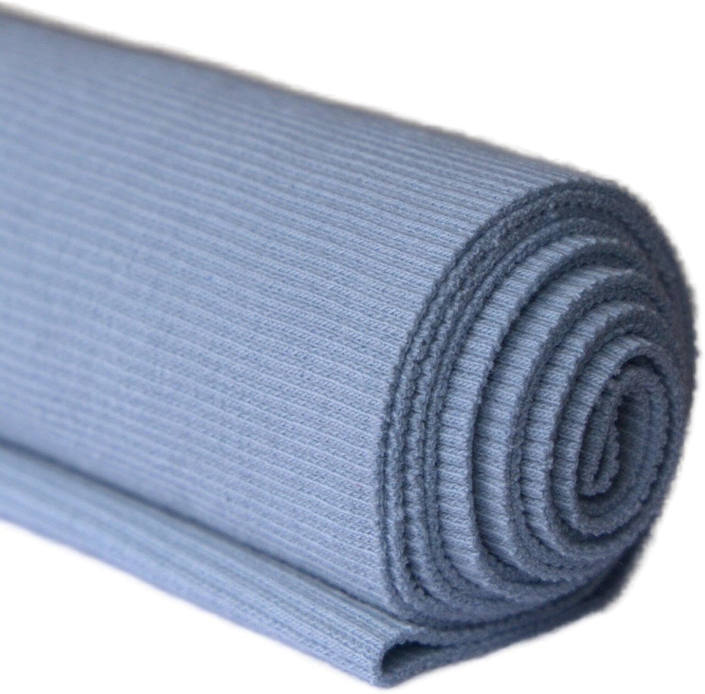 TinaKim Stretch Ribbing Fabric (95% Cotton 5% Spandex) | Eco-Friendly Dye, All-Purpose Knit for Cuffs, Waistbands, Hoodies & Sweatshirt Sewing | 105+ Colors, (43x8in)