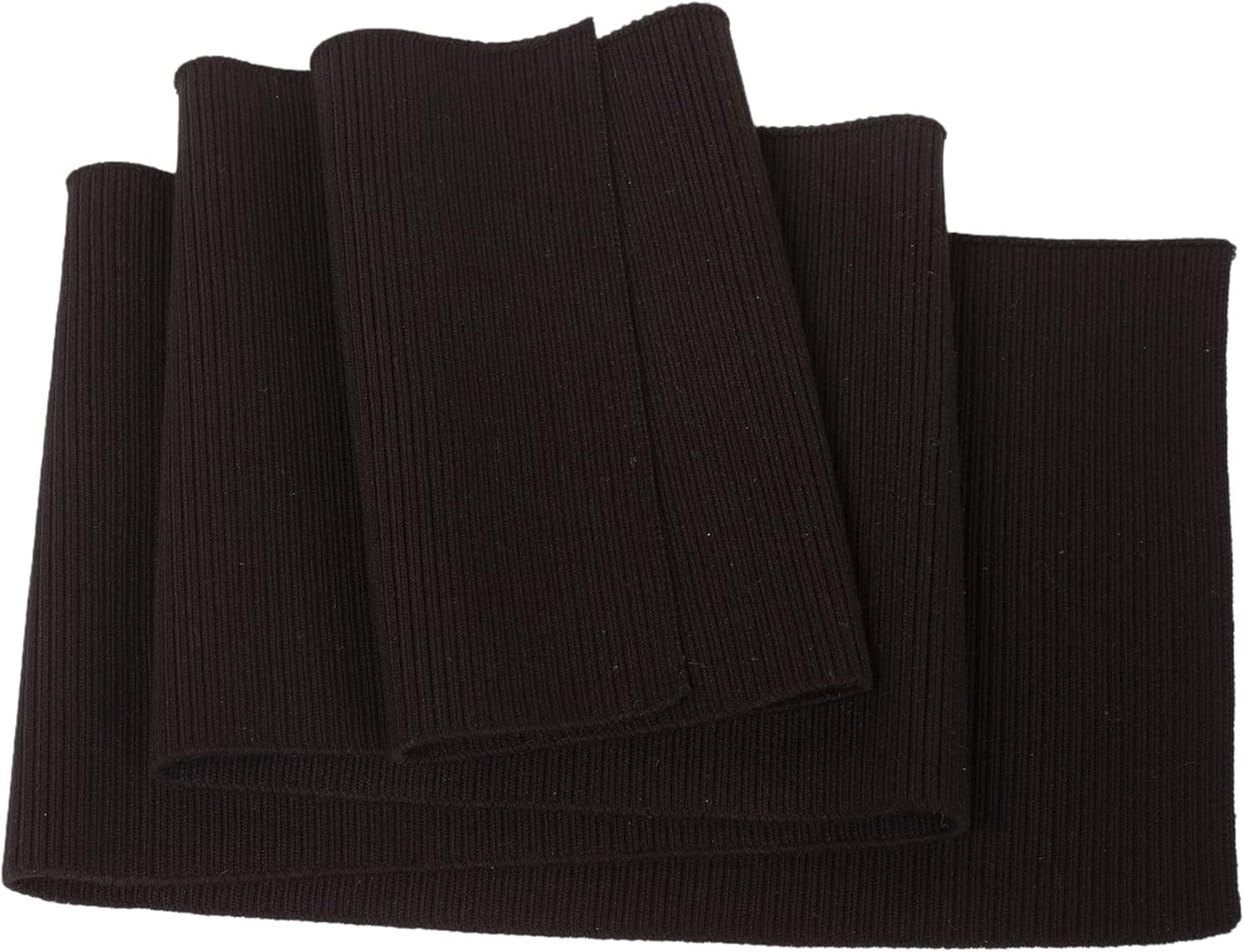 TinaKim Thick Rib Knit Fabric for Waistbands, Cuffs, Hems, and Collars (36x6 Inch)