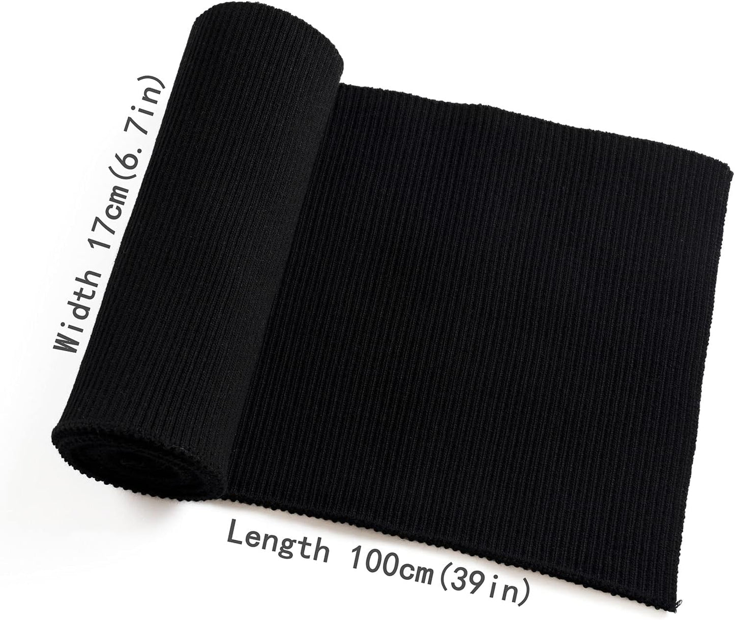 TinaKim Ribbing for Cuffs and Waistband Knit Fabric,Collar NeckBands Trim Material Jacket Sewing