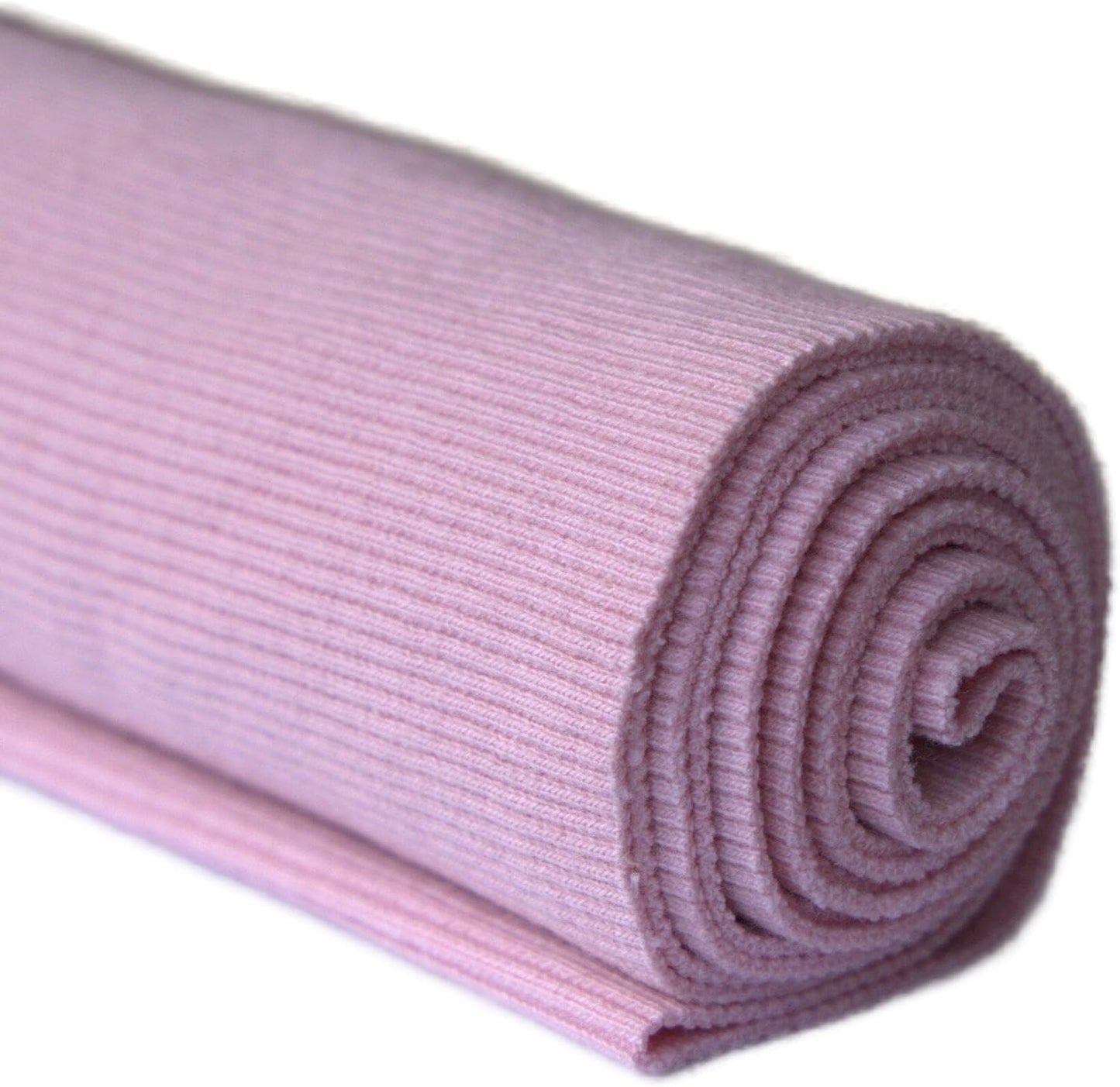TinaKim Stretch Ribbing Fabric (95% Cotton 5% Spandex) | Eco-Friendly Dye, All-Purpose Knit for Cuffs, Waistbands, Hoodies & Sweatshirt Sewing | 105+ Colors, (43x8in)