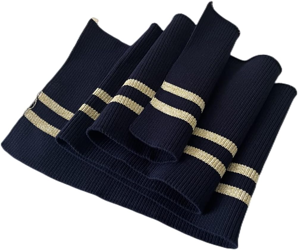 TinaKim Ribbing for Cuffs and Waistband Knit Fabric,Collar NeckBands Trim Material Jacket Sewing