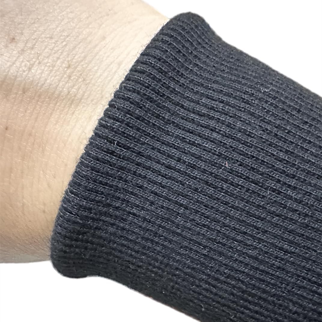 TinaKim Stretch Ribbing Fabric (95% Cotton 5% Spandex) | Eco-Friendly Dye, All-Purpose Knit for Cuffs, Waistbands, Hoodies & Sweatshirt Sewing | 105+ Colors, (43x8in)