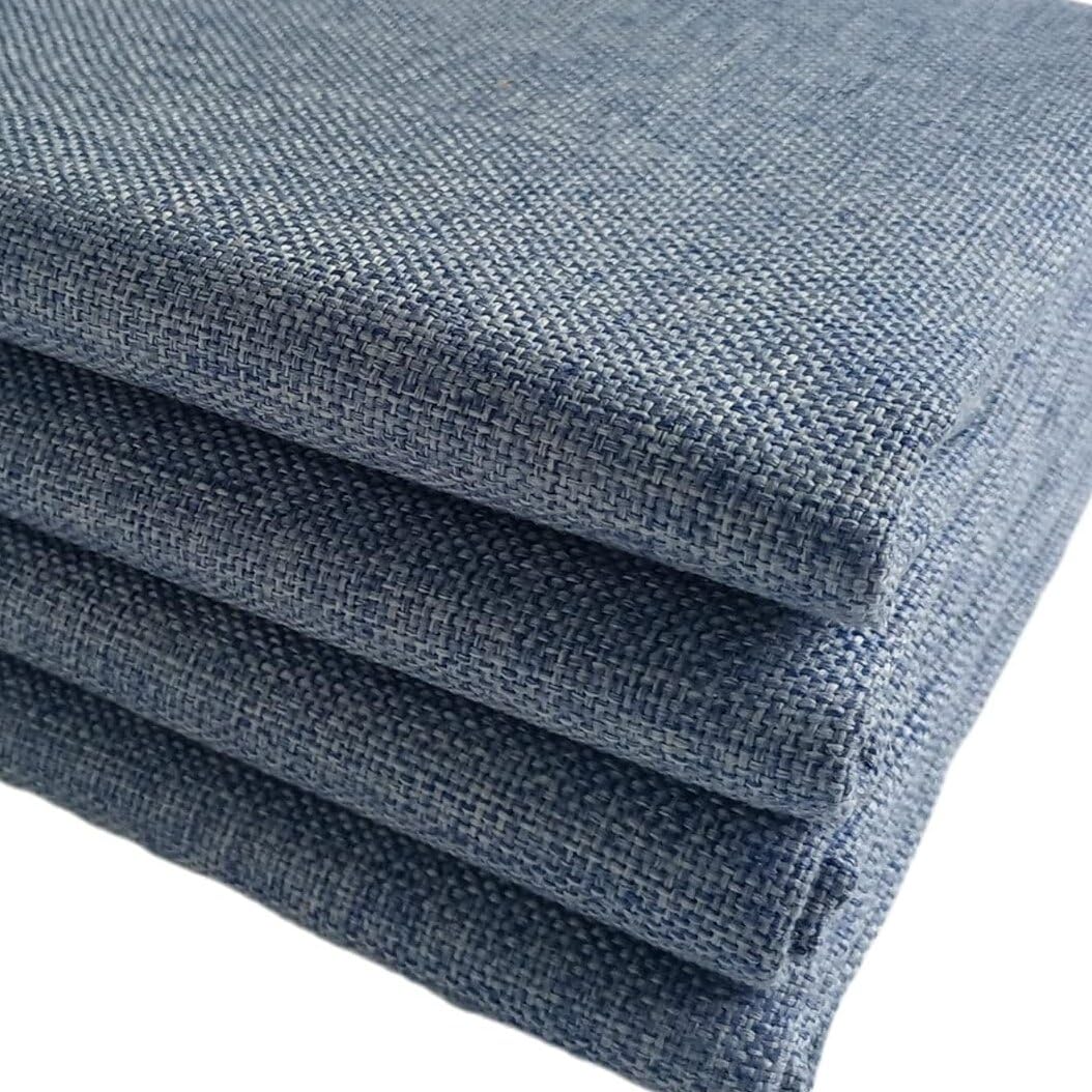 TinaKim Faux Linen Type Cloth Fabric for Sofa Chair Upholstery Material (Blue Gray, 3 Yard (57x 108 inch))