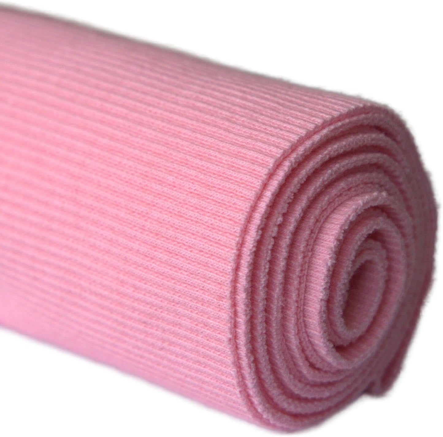 TinaKim Stretch Ribbing Fabric (95% Cotton 5% Spandex) | Eco-Friendly Dye, All-Purpose Knit for Cuffs, Waistbands, Hoodies & Sweatshirt Sewing | 105+ Colors, (43x20in)