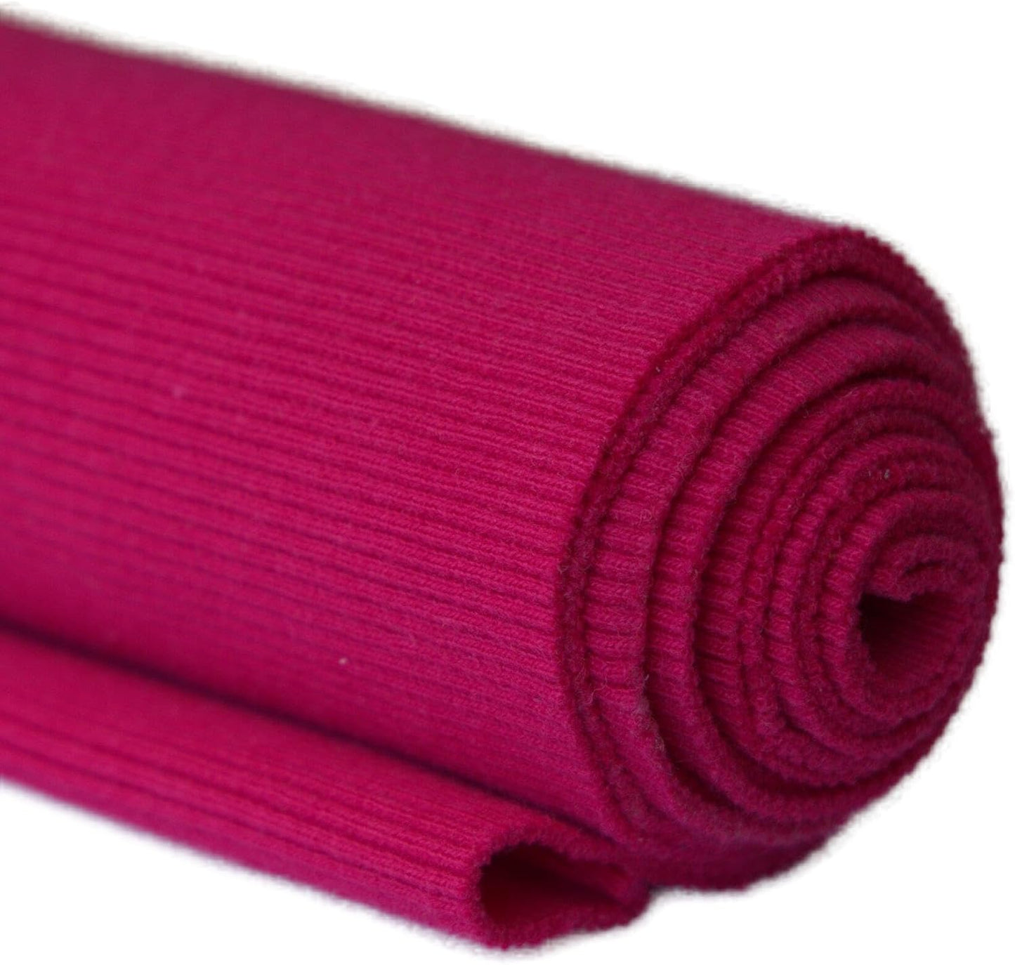 TinaKim Stretch Ribbing Fabric (95% Cotton 5% Spandex) | Eco-Friendly Dye, All-Purpose Knit for Cuffs, Waistbands, Hoodies & Sweatshirt Sewing | 105+ Colors, (43x8in)