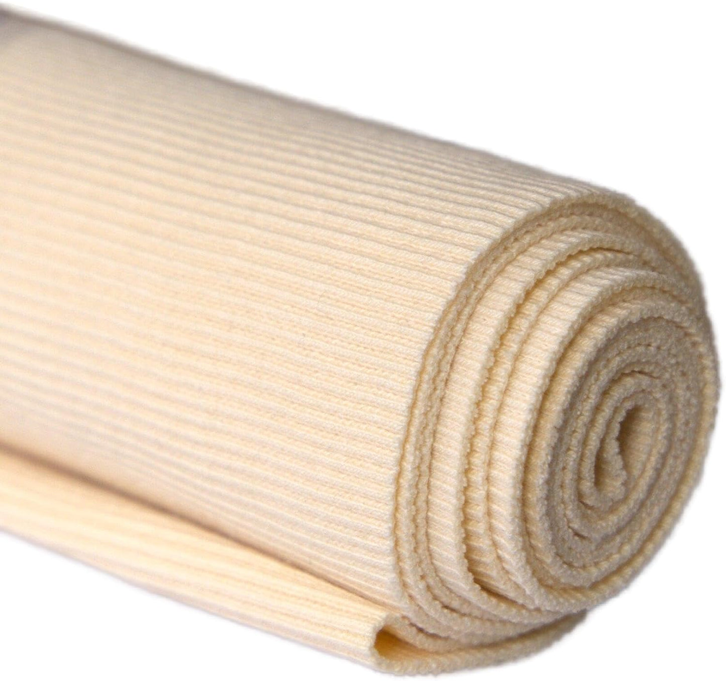 TinaKim Stretch Ribbing Fabric (95% Cotton 5% Spandex) | Eco-Friendly Dye, All-Purpose Knit for Cuffs, Waistbands, Hoodies & Sweatshirt Sewing | 105+ Colors, (43x20in)