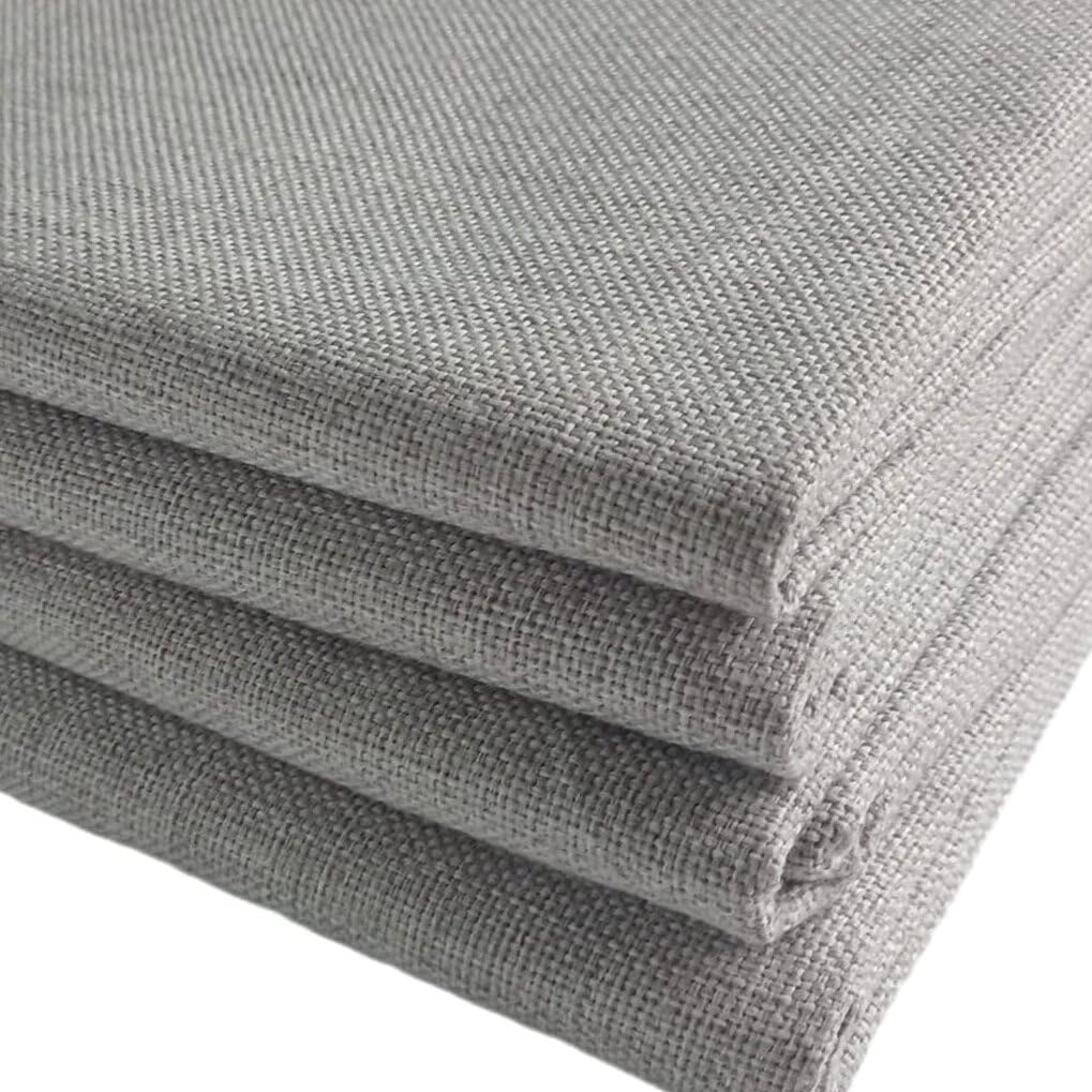 TinaKim Faux Linen Type Cloth Fabric for Sofa Chair Upholstery Material (Blue Gray, 3 Yard (57x 108 inch))
