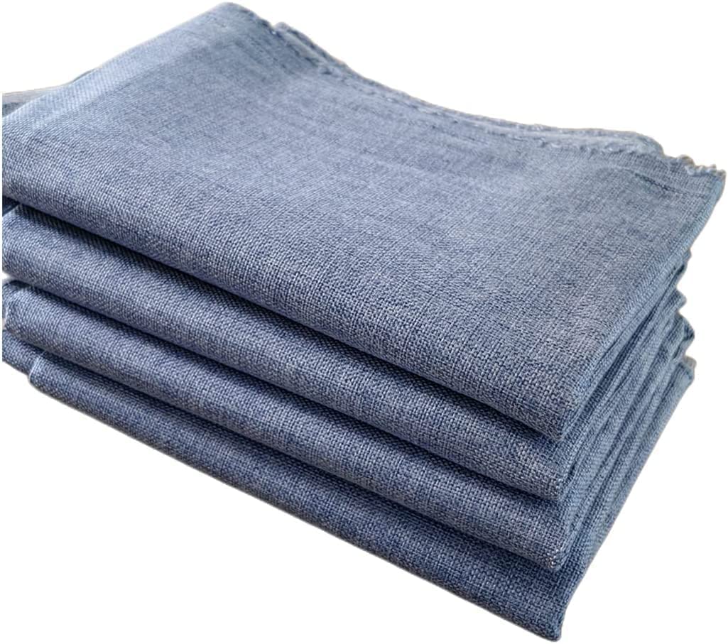 TinaKim Faux Linen Type Cloth Fabric for Sofa Chair Upholstery Material (Blue Gray, 3 Yard (57x 108 inch))