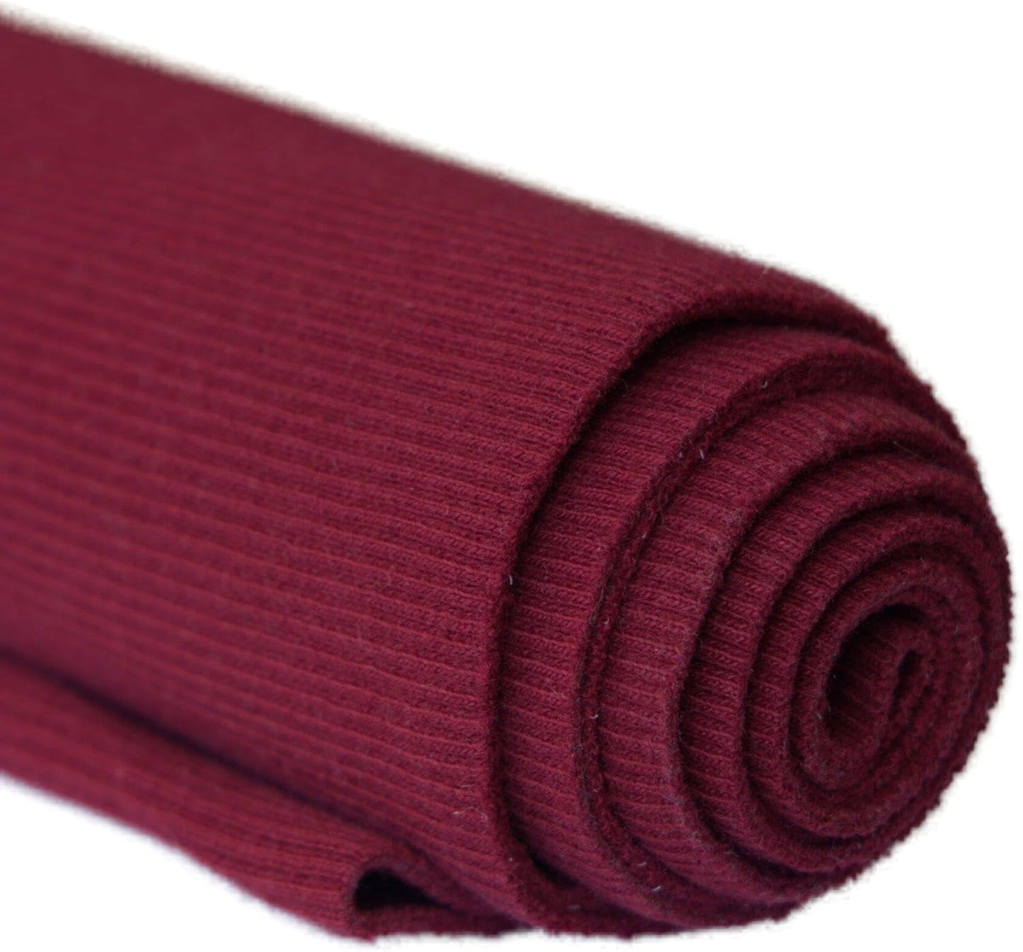 TinaKim Stretch Ribbing Fabric (95% Cotton 5% Spandex) | Eco-Friendly Dye, All-Purpose Knit for Cuffs, Waistbands, Hoodies & Sweatshirt Sewing | 105+ Colors, (43x20in)
