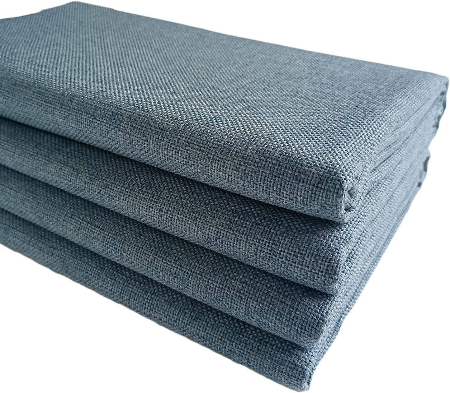 TinaKim Faux Linen Type Cloth Fabric for Sofa Chair Upholstery Material (Blue Gray, 3 Yard (57x 108 inch))